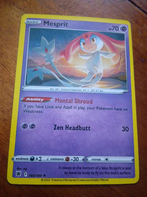 Pokemon Silver Tempest `Mesprit`