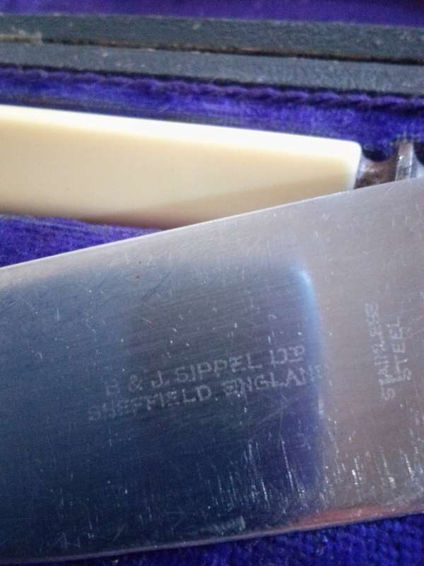 Rare Carvery Set B & J Sippel Ltd Sheffield (1933 - 1939) In Original Case