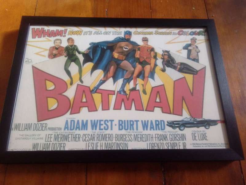 Original Block Framed Poster of the 1966 Theatrical Release of Batman