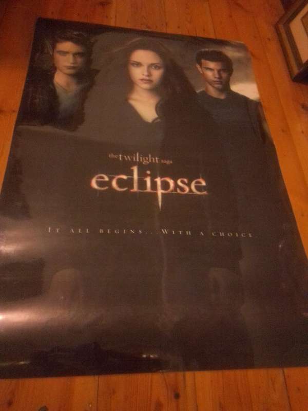 Official NECA 2008-2012 Vinyl Plastic Poster The Twilight Saga `Eclipse`