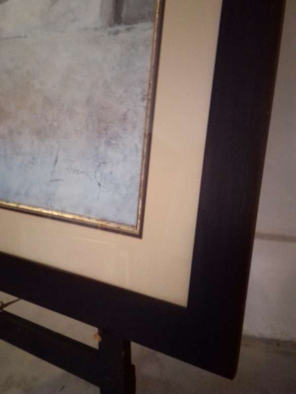 Didier Lourenco (1968-2023) Large Framed Print `Tres Barcas`