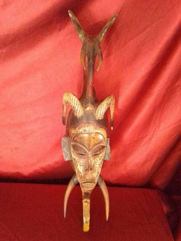 Early 1900`s Baule Goli Mask Cote d`Ivoire West Africa