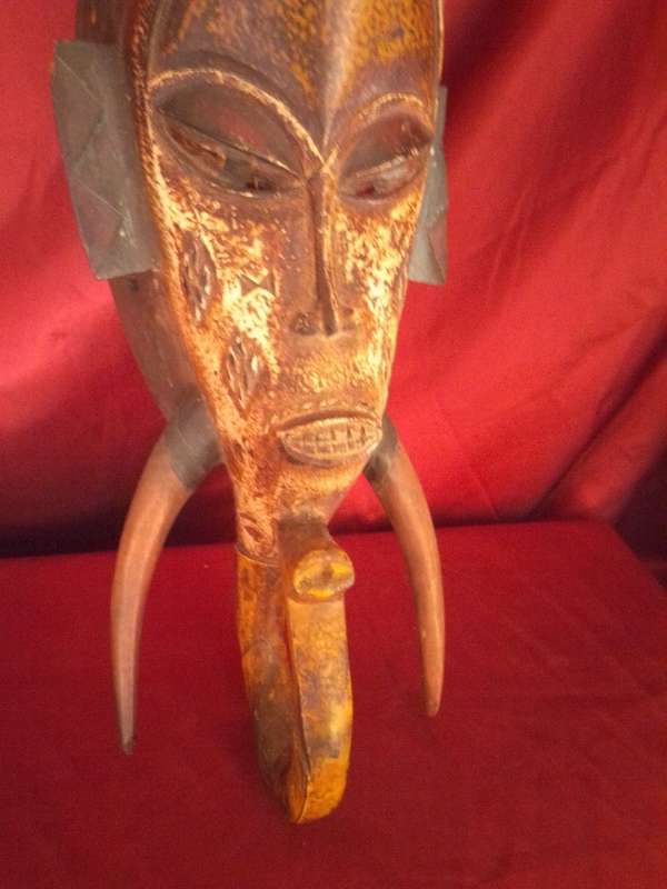 Early 1900`s Baule Goli Mask Cote d`Ivoire West Africa