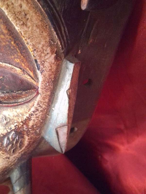 Early 1900`s Baule Goli Mask Cote d`Ivoire West Africa