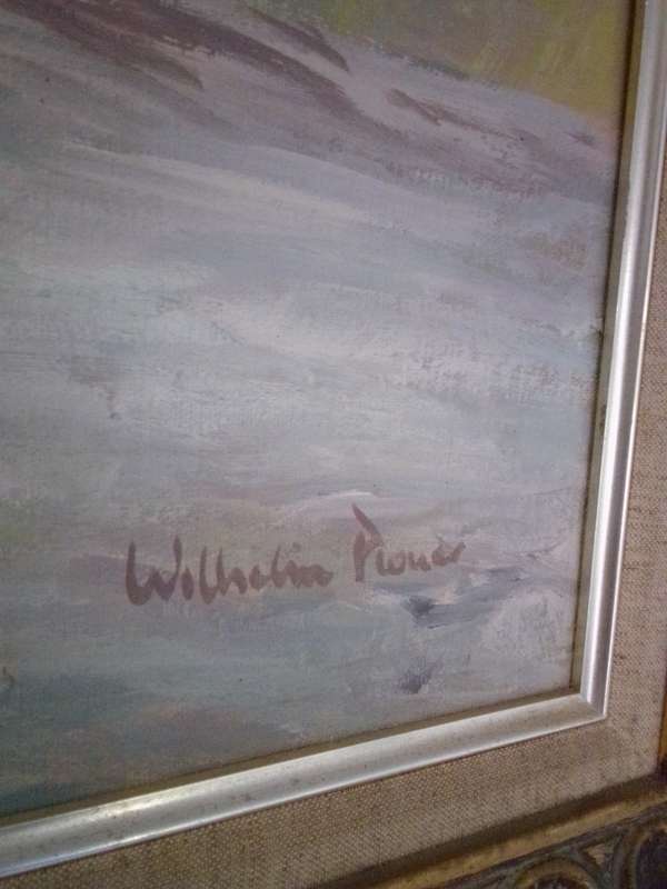Wilhelm Ploner SA Artist (1941 -) Oil on Board `Landscape` Signed