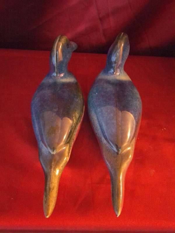 Set of Retro 80's Ceramic Glazed Ducks