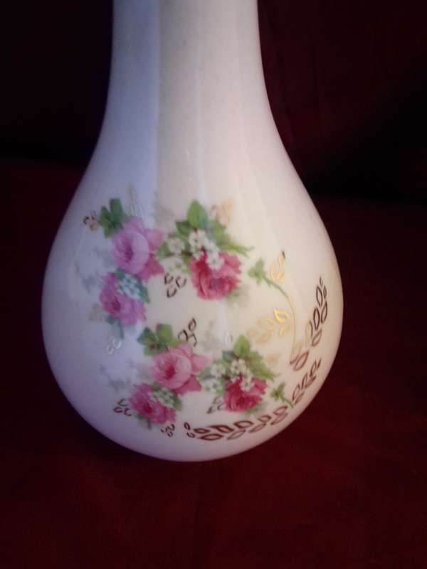 Vintage LuciaWare Handpainted Ceramic Vase
