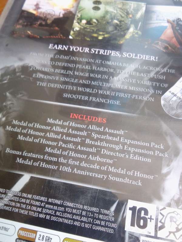 Medal of Honour 10th Anniversary Boxset '7 Disc PC'