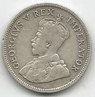 1927 Shilling ((Very LOW mintage)) (80% silver)