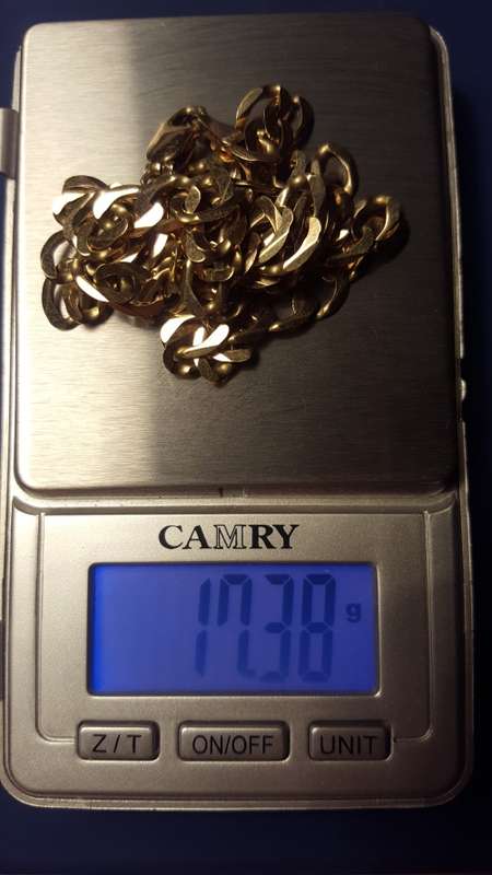 9ct Gold Men's Necklace (60cm x 0,6 cm) thick and heavy