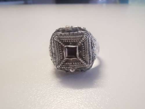 .925 Sterling silver Poison ring