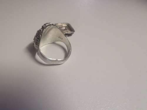 .925 Sterling silver Poison ring
