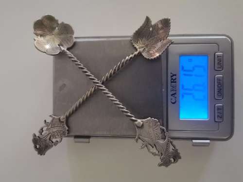 0.800 Silver Indonesian Shadow Puppet Forks