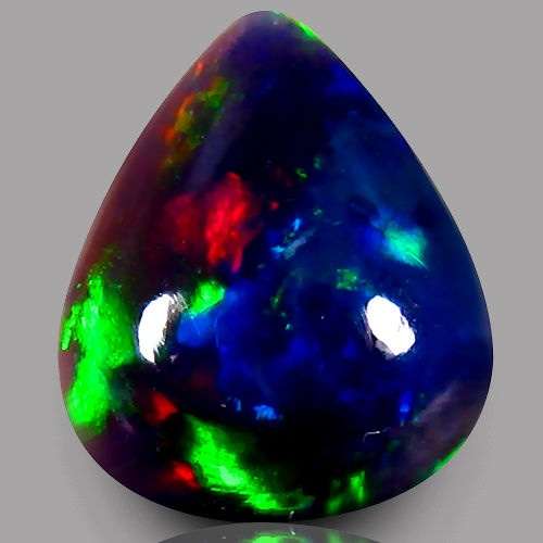 Natural Black Opal- 1,12ct (BLUE,GREEN,RED) Harlequin