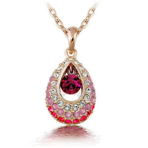 **BEAUTIFUL**  WATERDROP AUSTRALIAN CRYSTAL NECKLACE