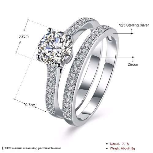 ***STUNNING*** SILVER ENGAGEMENT SET