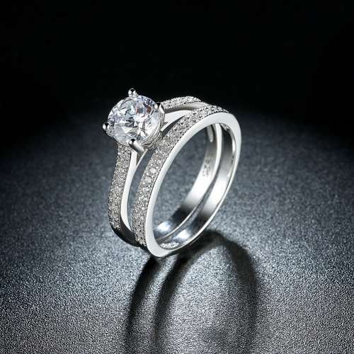 ***STUNNING*** SILVER ENGAGEMENT SET