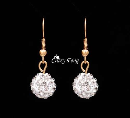 ***PRETTY*** CRYSTAL BALL JEWELRY SET