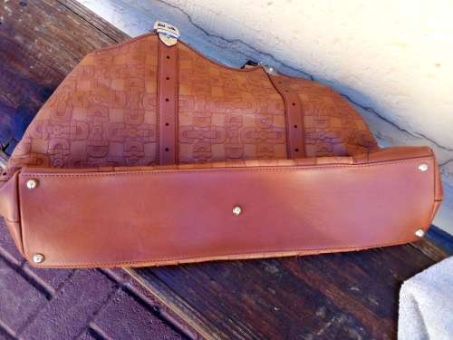 Gucci Calfskin Horsebit Embossed Large Shoulder Bag