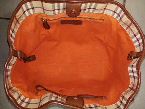 Burberry Haymarket Check Coated Canvas Colourblock Canterbury Tote Bag
