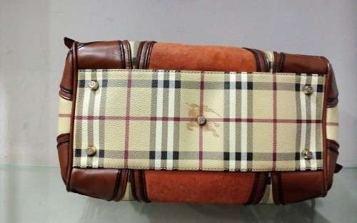Burberry Haymarket Check Coated Canvas Colourblock Canterbury Tote Bag