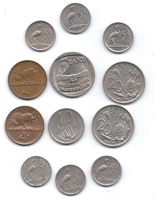1 Lot of South African Coins.