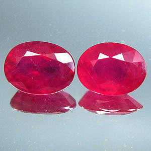2.99 CT NATURAL MADAGASCAR RUBY PAIR.