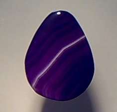 40 MM PURPLE AGATE PENDANT BEAD