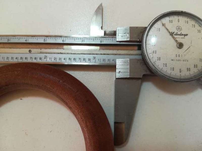 35 Vintage Wooden Curtain Rings 35mm