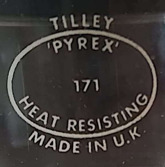 Tilly Lamp Glass. New-old Stock #171 Pyrex. Made in the UK