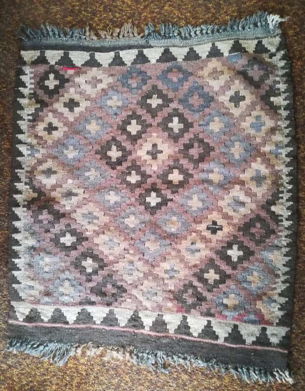 Rare Vintage Turkish Kelim - Wool Scatter Rug