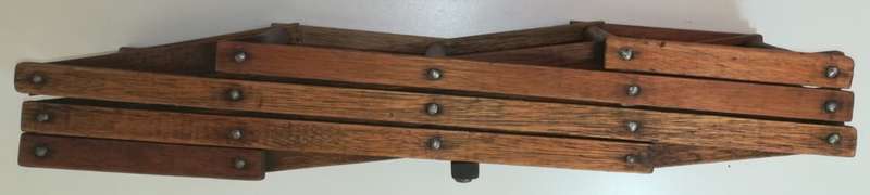 Vintage Folding Hardwood Wine Rack
