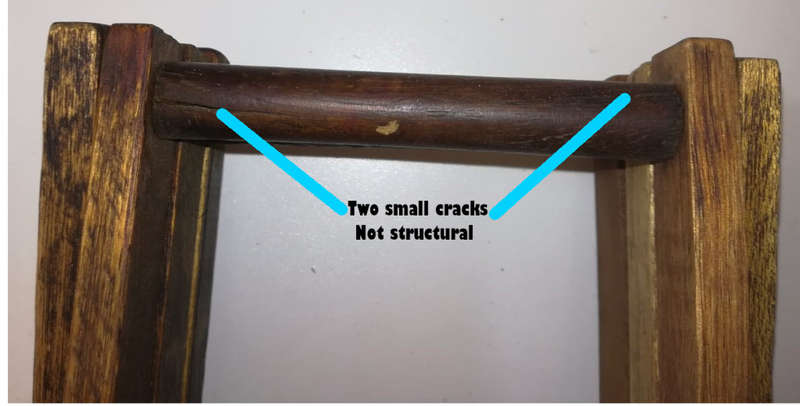 Vintage Folding Hardwood Wine Rack