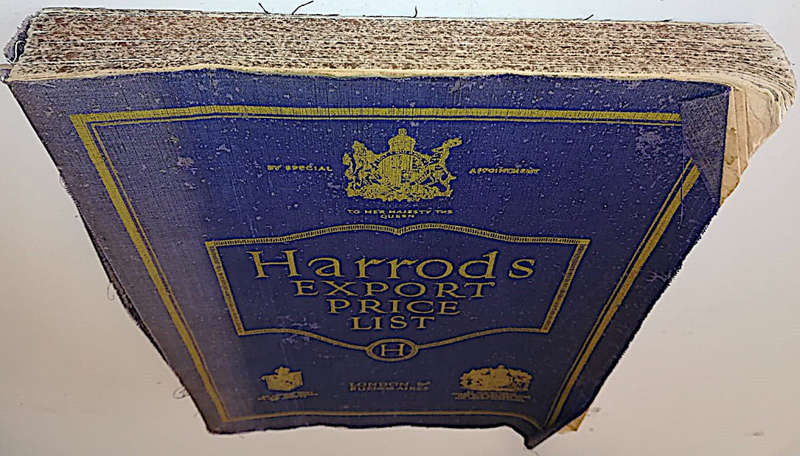 Rare Antique Harrods Catalogue Export Price List c.1914