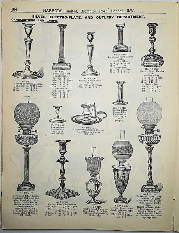 Rare Antique Harrods Catalogue Export Price List c.1914