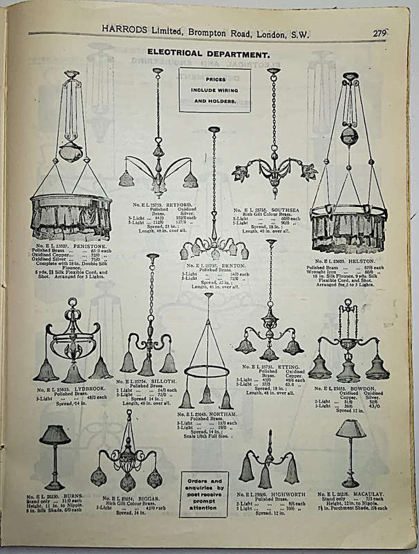 Rare Antique Harrods Catalogue Export Price List c.1914