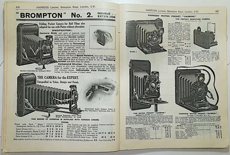 Rare Antique Harrods Catalogue Export Price List c.1914
