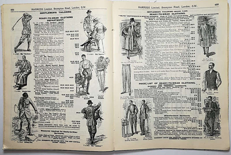 Rare Antique Harrods Catalogue Export Price List c.1914