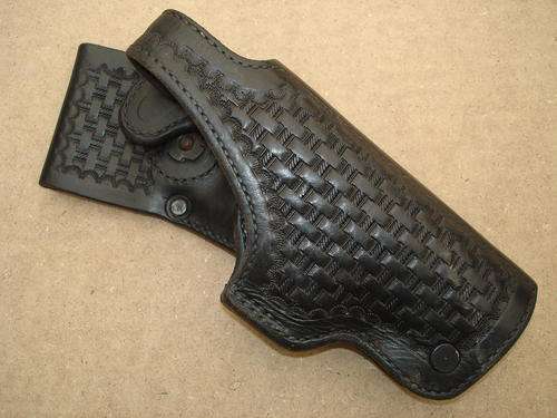 Steel Framed Leather Swat Team Holster Fits Most Large Handguns