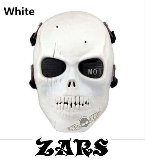 WHITE -Milirary - Tactical - Skull Mask - High Quality Gear!