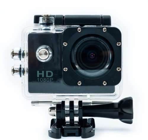 Full HD Waterproof [30M] Action Cam - With Mounting Accessories