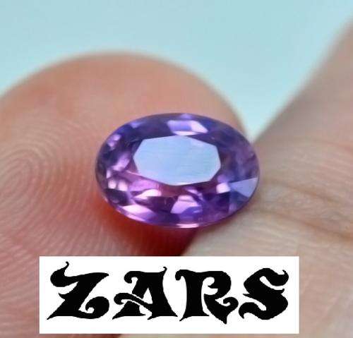 CERTIFIED 1.02ct 100% NATURAL OVAL SPARKLE PURPLE PINK SAPPHIRE Tanzania