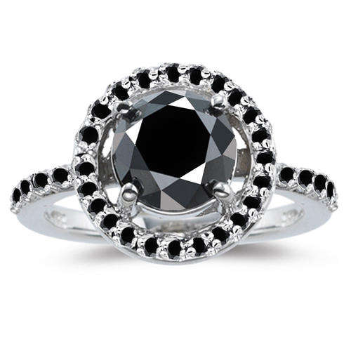 2 AVAILABLE :3.53 carat + BLACK DIAMOND MOISSANITE SOLID SIVER 925 SILVER