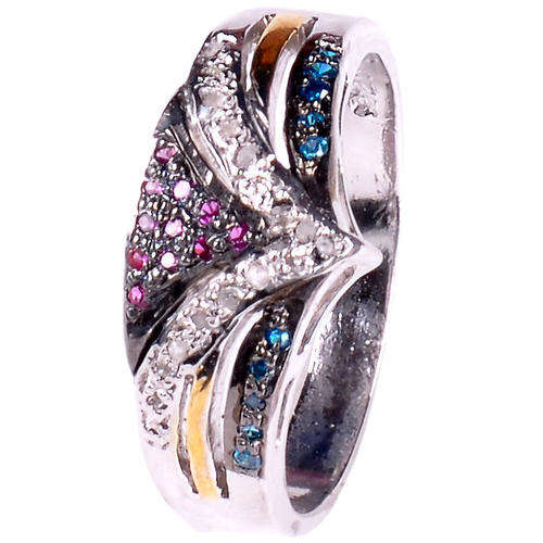 SOLID 925 SILVER -gorgeous 0.20ct -REAL DIAMONDS - FANTASTIC DESIGN!