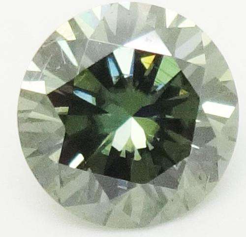 GORGEOUS!!! 1.69ct - VS2 Fancy Dark Green - 7.84mm - MOISSANITE -WILL TEST 100% DIAMOND!