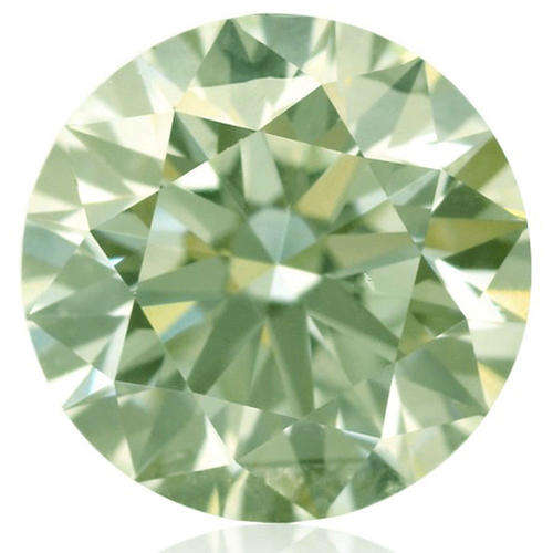 1.92 CT - FANCY BLUE/GREEN- SI2 - 8.50mm - Moissanite- will test 00% on any diamond tester!!