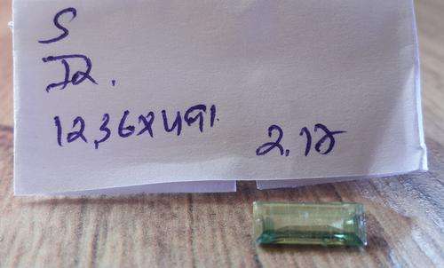 2.12ct - Fancy Emerald Cut - I2 - Green- Moissanite - Will Test As DIAMOND As It Should