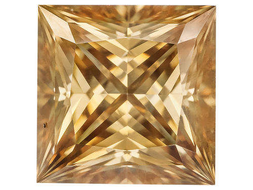 5.72ct - Light Champagne - VVS1 [12mm x 5.9mm]- Real Moissanite - TEST 100% Diamond on ANY tester!