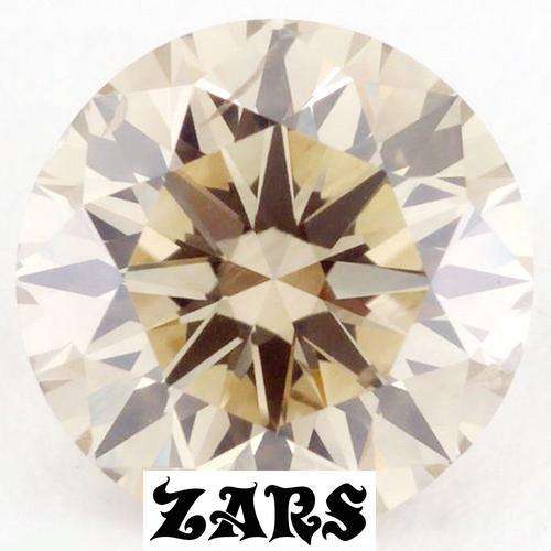 1.25ct -[7.3mm] -Light Champagne - VVS1 - Moissanite - Stone Will 100% Test as Diamond On Any Tester