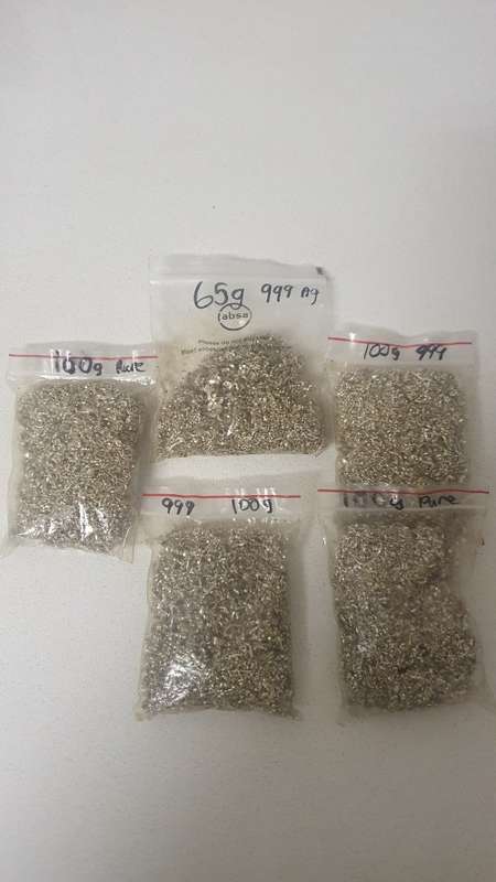 300 Grams - 999 Pure Silver Filings - XRF Spectrometer Scanned - buy the lot or individual